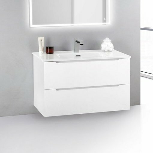 Тумба с раковиной BelBagno Etna 39 70 bianco lucido