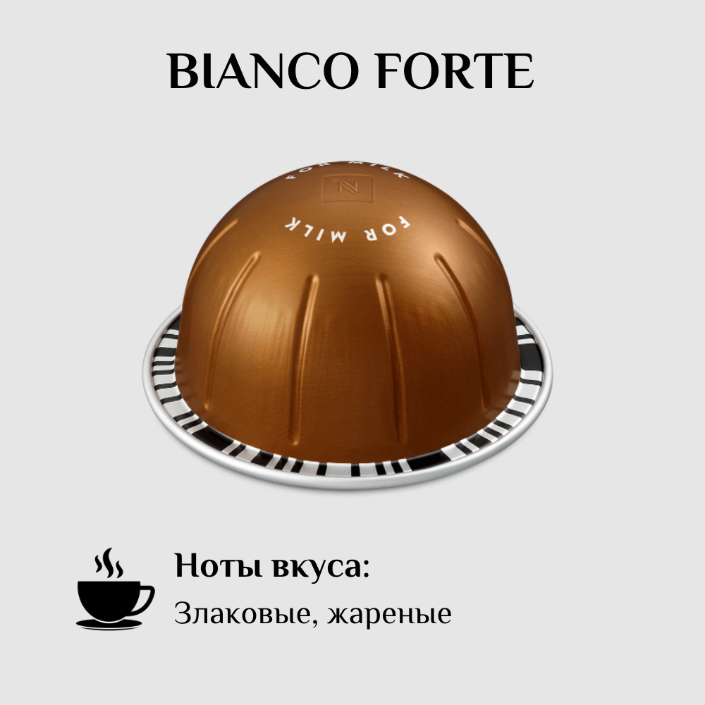 Капсулы для кофемашины Nespresso Vertuo BIANCO FORTE 100 штук - фотография № 2