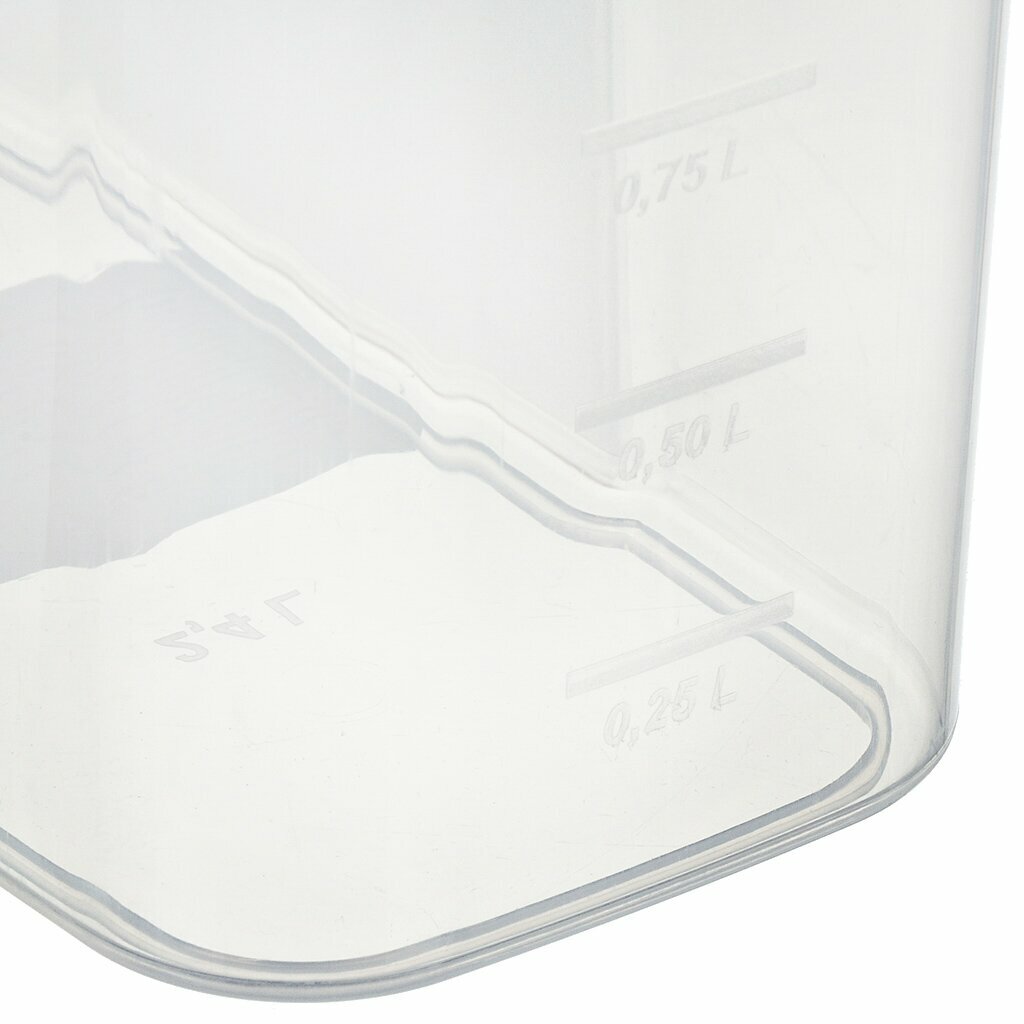 Контейнер пластик, 2.4 л, белый, прямоугольный, для сып продуктов, с крыш, Violet, 462406. 456631 - фотография № 3