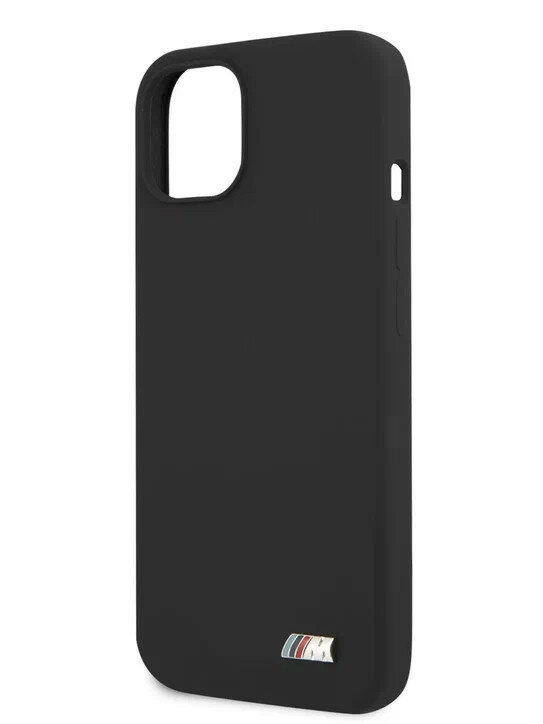 Чехол для iPhone 13 BMW M-Collection Liquid silicone Hard MagSafe Black (BMHMP13MMSILBK)