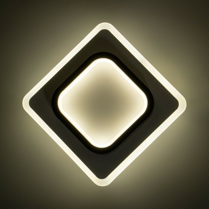 Бра "Кастиллио" LED 42Вт бело-черный d.20см - фотография № 5