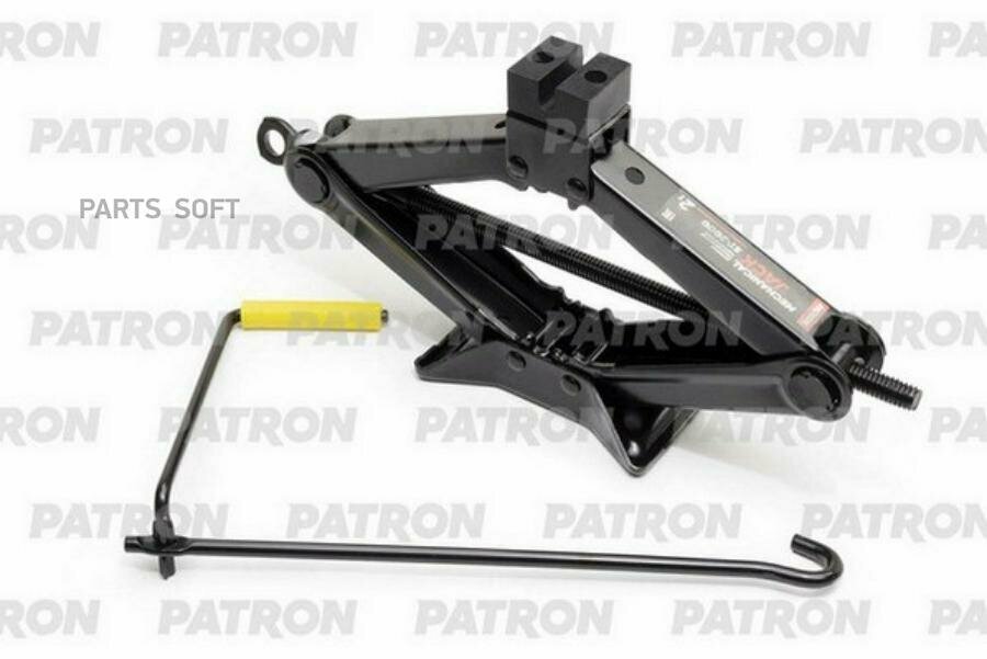 PATRON PST2000 Домкрат механический 2 т ромб ST-2000 (h min 110 мм h max 395 мм) в чехле