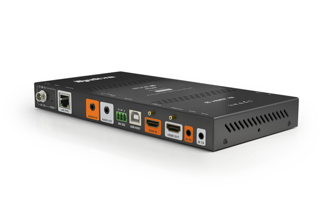 Wyrestorm NHD-400-DNT-TX передатчик 4K HDR видео по IP сети с функцией формирования видеостены (16*16) JPEG 2000 PoE подключение USB устройств Dante.