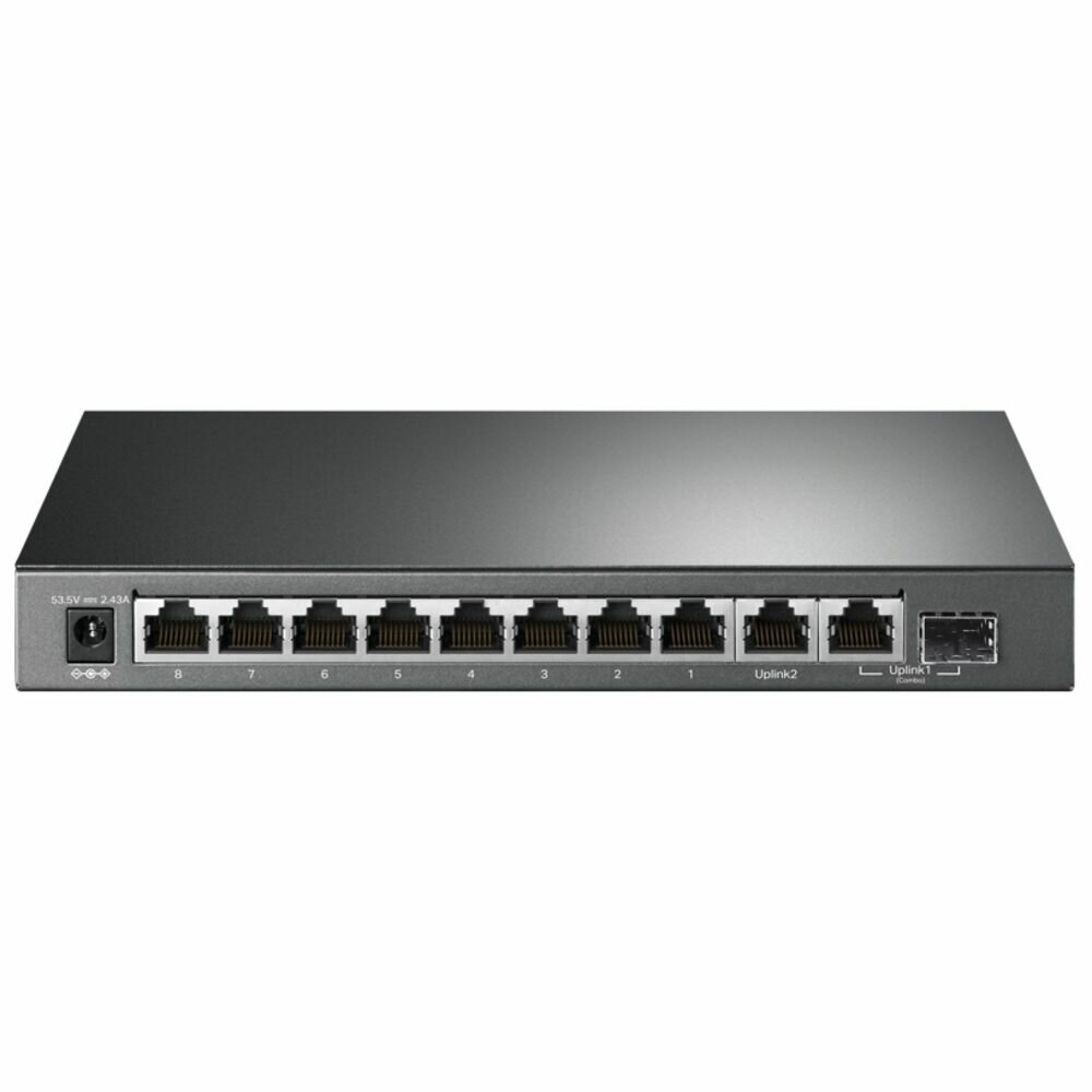 Коммутатор TP-LINK TL-SG1210MP неуправляемый 9xGbLAN 1xSFP/GbLAN 8xPoE+