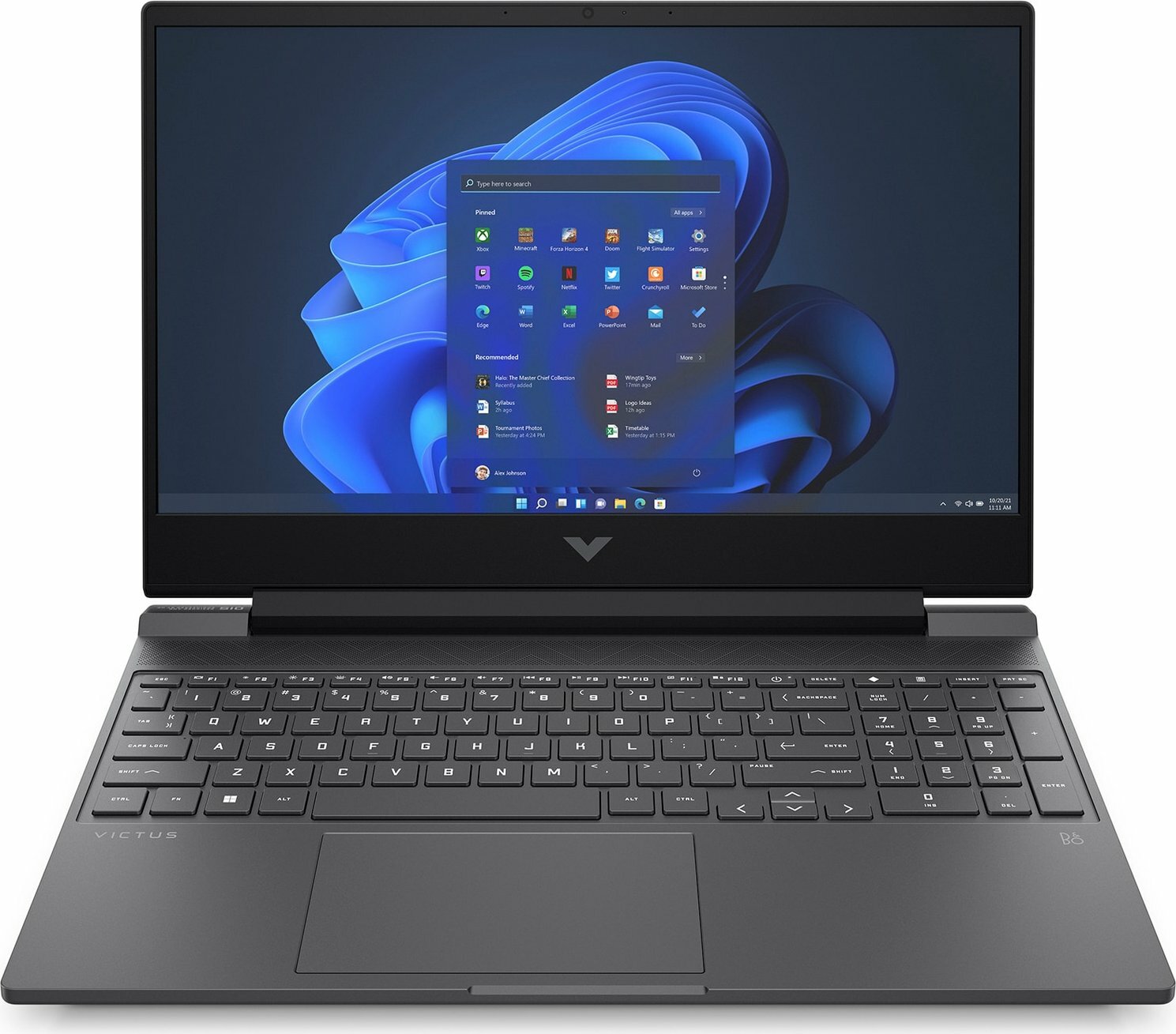Ноутбук HP Victus 15-fa0025nr 15.6" IPS FHD/Intel Core i5 12500H 2.5GHz/8Gb/512Gb SSD/RTX 3050-4Gb/W11(ENG)/темно-серебристый (6E0L0UA)