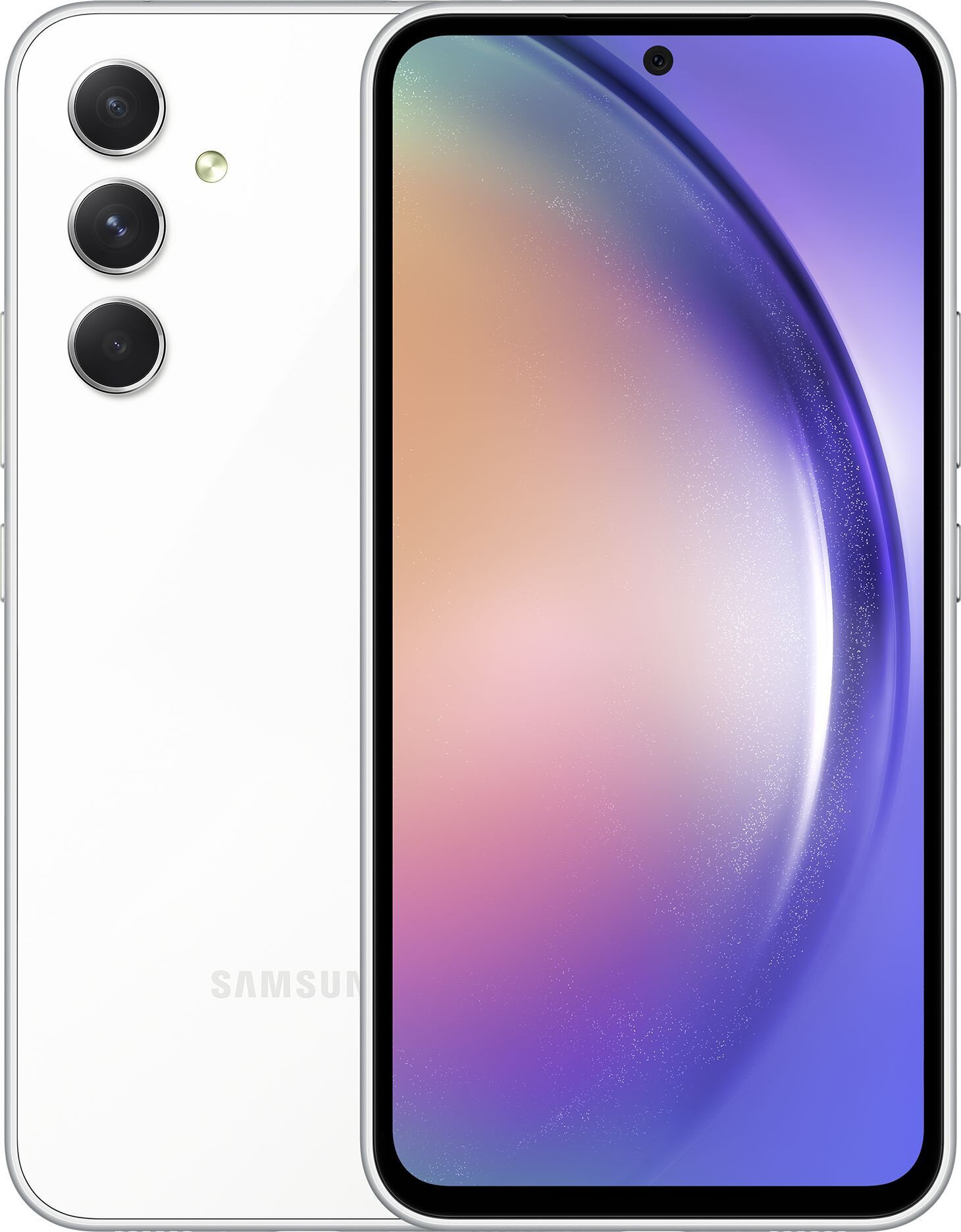 Смартфон Samsung SM-A546E Galaxy A54 5G 128Gb 6Gb белый моноблок 3G 4G 2Sim 6.4" 1080x2340 Android 13 50Mpix 802.11 a/b/g/n/ac/ax NFC GPS GSM900/1800 GSM1900 Protect microSD max1024Gb