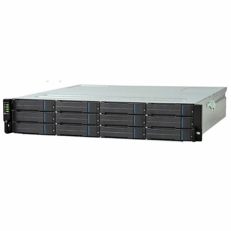 Платформа Infortrend EonStor (12x3.5 2U Single controller System incl: 2x4GB Cache 4x1GbE iSCSI ports RJ-45 2x host board slots 1x 12Gb