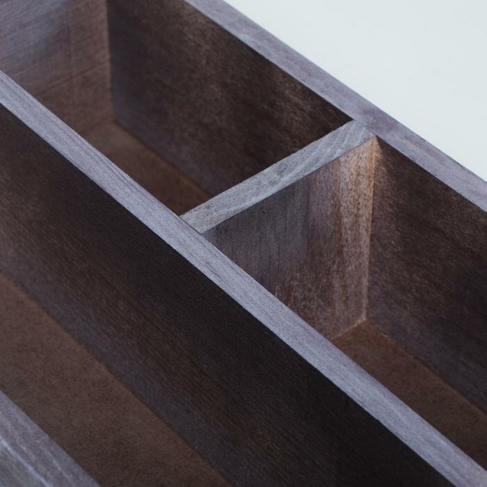 Дарим Красиво Ящик деревянный 34.5×20.5×10 см подарочный комодик, состаренный - фотография № 3