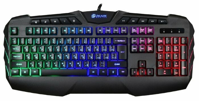 Клавиатура OKLICK 777G PSYCHO Multimedia Keyboard Black USB