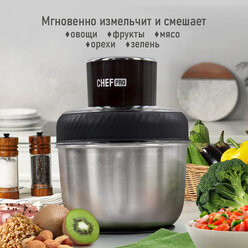 CHEF PRO CF-KP1001A черный/сталь измельчитель