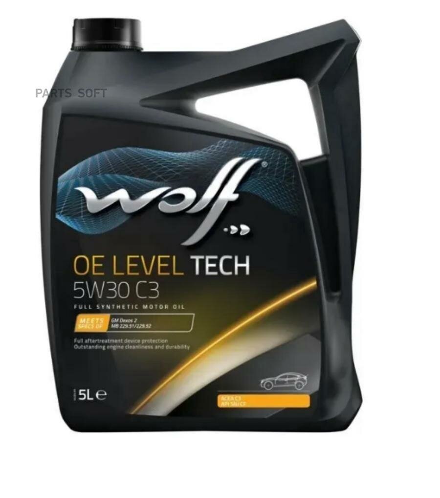 WOLF OIL 1043901 Масло моторное OE LEVEL TECH 5W30 C3 5L