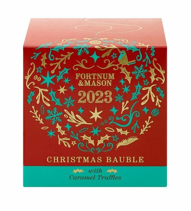 Конфеты Fortnum and Mason Christmas 2023 Caramel Truffle Bauble 2х55 гр - фотография № 1