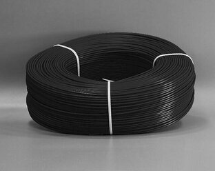 Пруток полиамидный ПА (РA) сварочный круглый, 4 мм для сварки пластика черный, 5 метров.