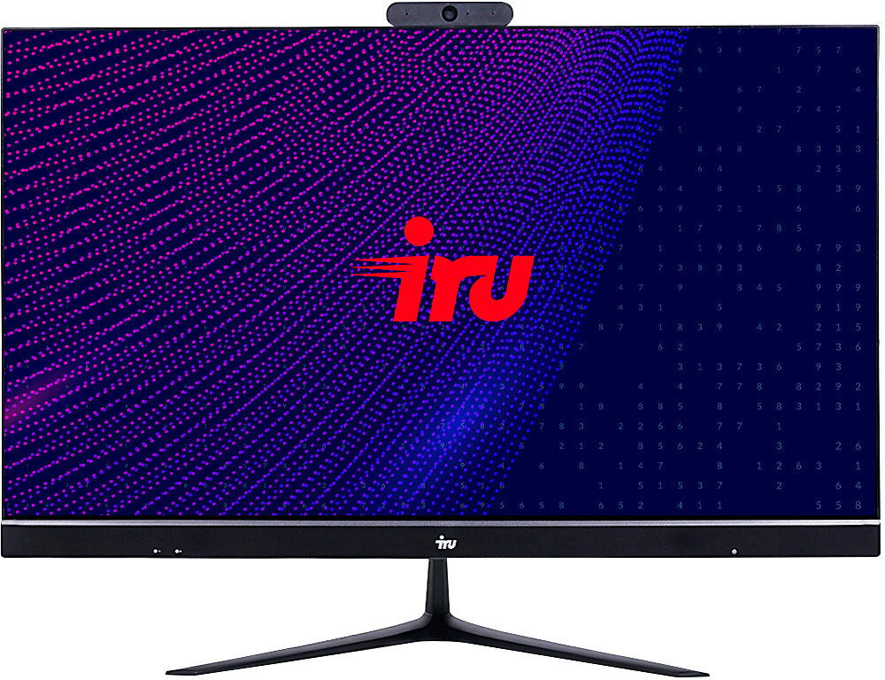 IRU Моноблок IRU Office 23IH5P 23.8" Full HD i5 10400 (2.9) 16Gb SSD1Tb UHDG 630 Free DOS GbitEth WiFi BT 120W Cam черный 1920x1080 1864694