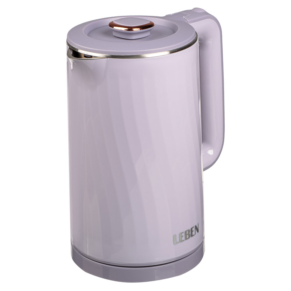 фото LEBEN Чайник электрический, 1,8 л, 1500Вт, металл, 220-240В