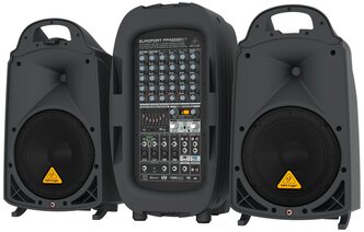 BEHRINGER PPA2000BT - 8-кан. порт. система звукоусиления, 10'+1', 2х1000Вт 4Ом, 2х500Вт 8Ом, DSP.