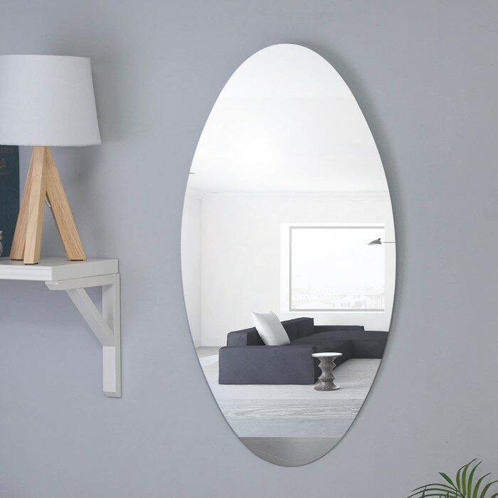Зеркало, настенное, "Овал", 40х70 см - фотография № 1