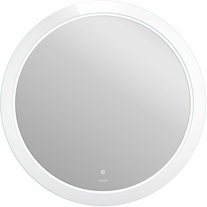 Зеркало Cersanit LED 012 Design 88x88 с подсветкой хол. тепл. cвет круглое (KN-LU-LED012*88-d-Os) - фотография № 1