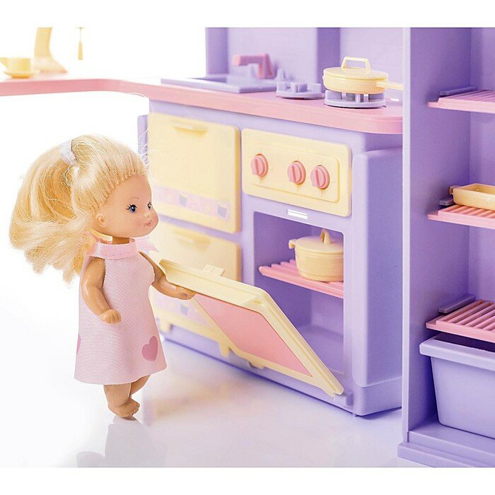 Кухня «Маленькая принцесса», цвет нежно-сиреневый - фотография № 3