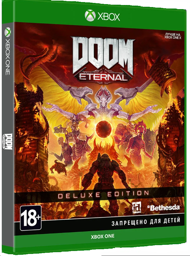 Игра DOOM Eternal Deluxe Edition для Xbox One/Series X|S (Аргентина), русский перевод, электронный ключ