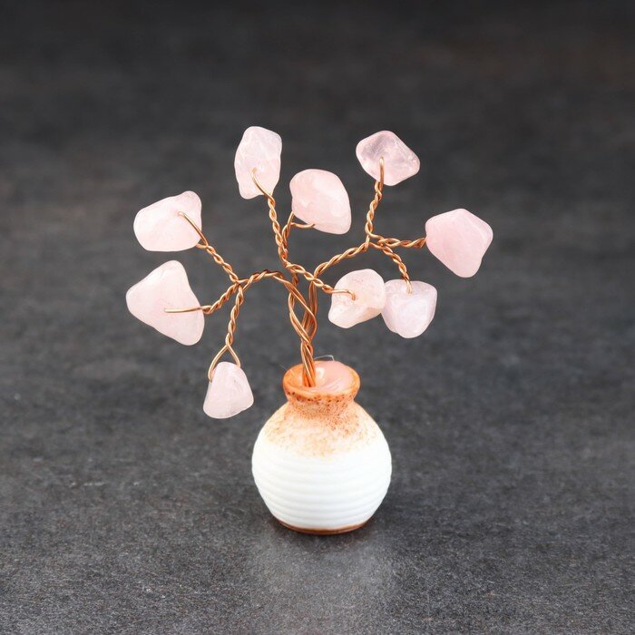 Сувенир "Дерево Любви. Розовый кварц", натуральный камень, 7 х 3 см - фотография № 3