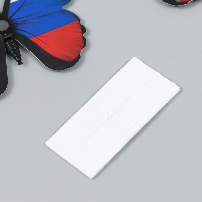 Магнит пластик "Бабочки. Флаг" набор 12 шт микс 10 см - фотография № 4