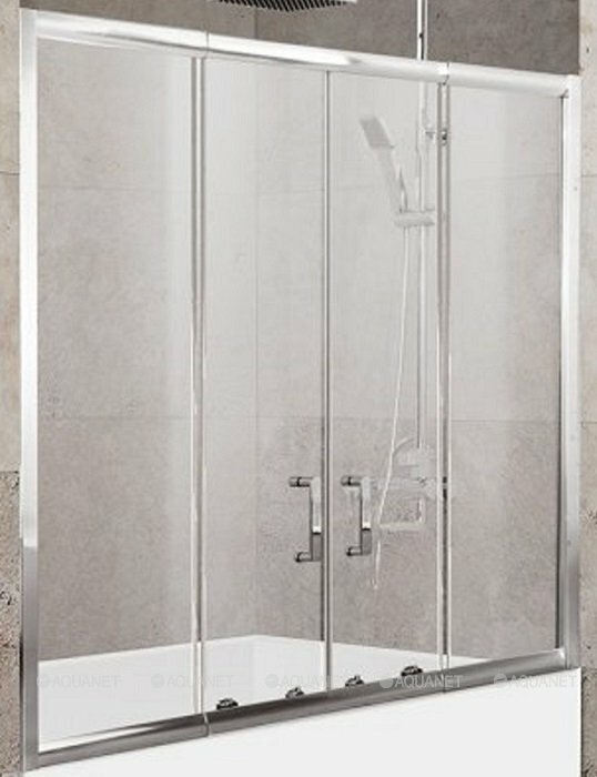 Душевая шторка BelBagno UNIQUE-VF-2-150/180-140-P-Cr