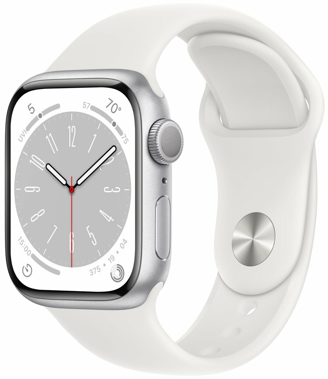 Умные часы Apple Watch Series 8 45 мм Aluminium Case silver/white