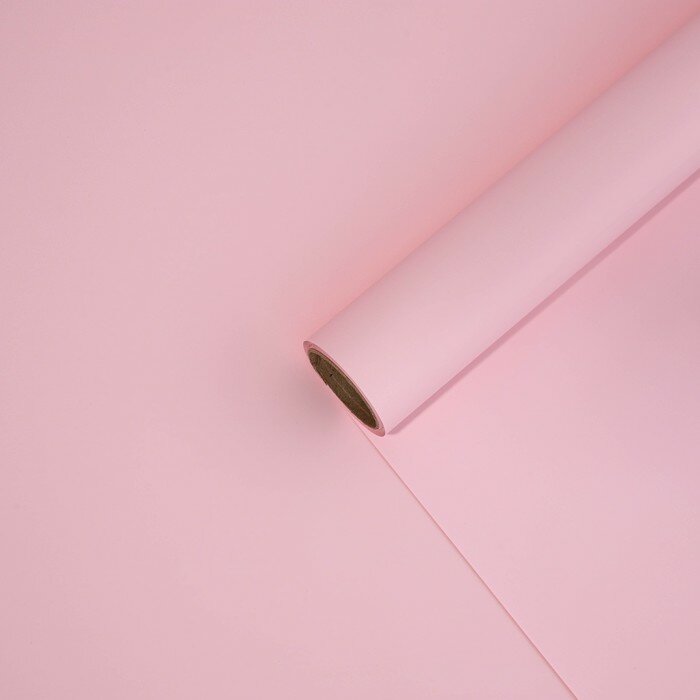 Матовая плёнка "Светло-розовый" 0.5 х 8 м 55 мкм