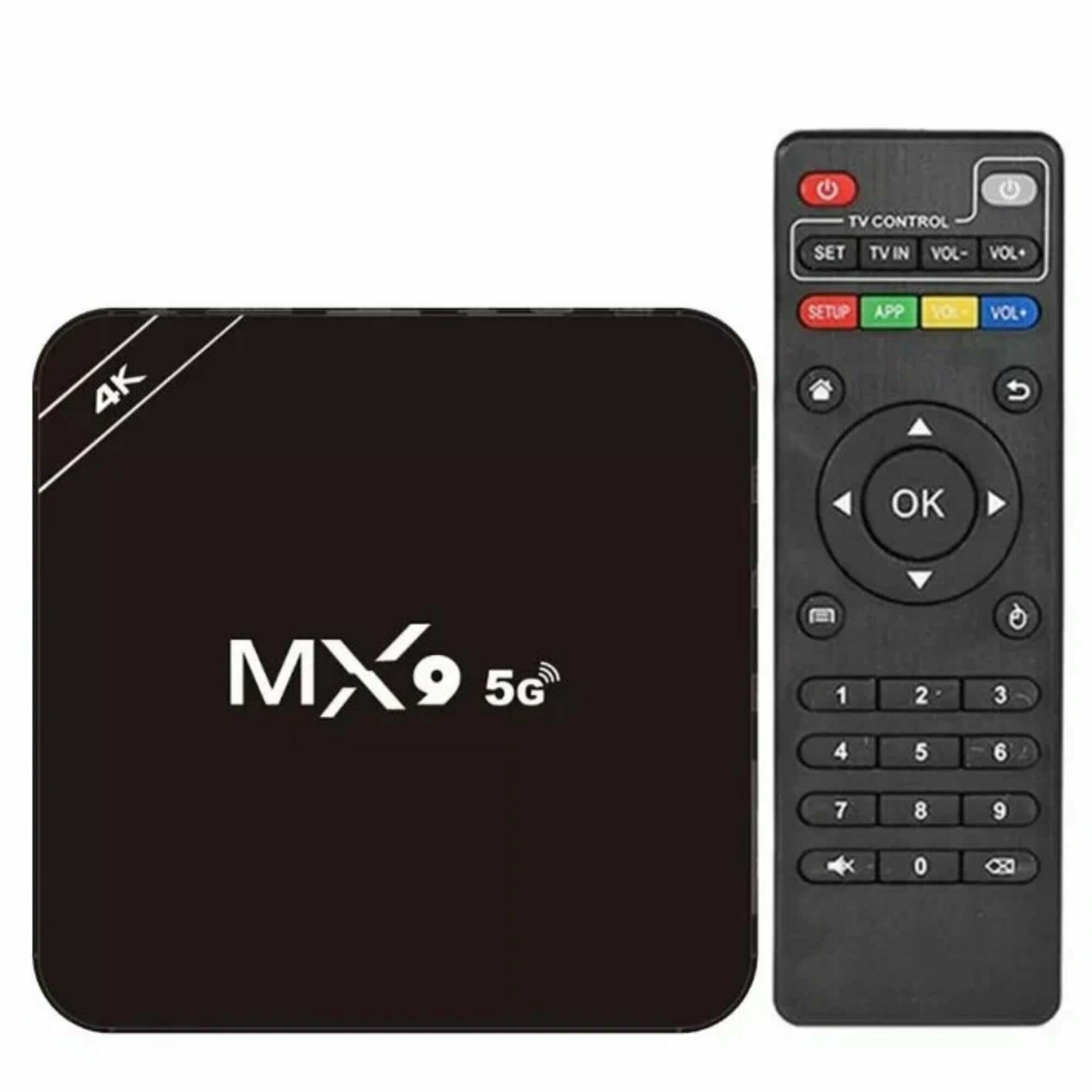 Смарт приставка ТВ MX9 Smart Box TV Android 2GB 16 GB (Черный)
