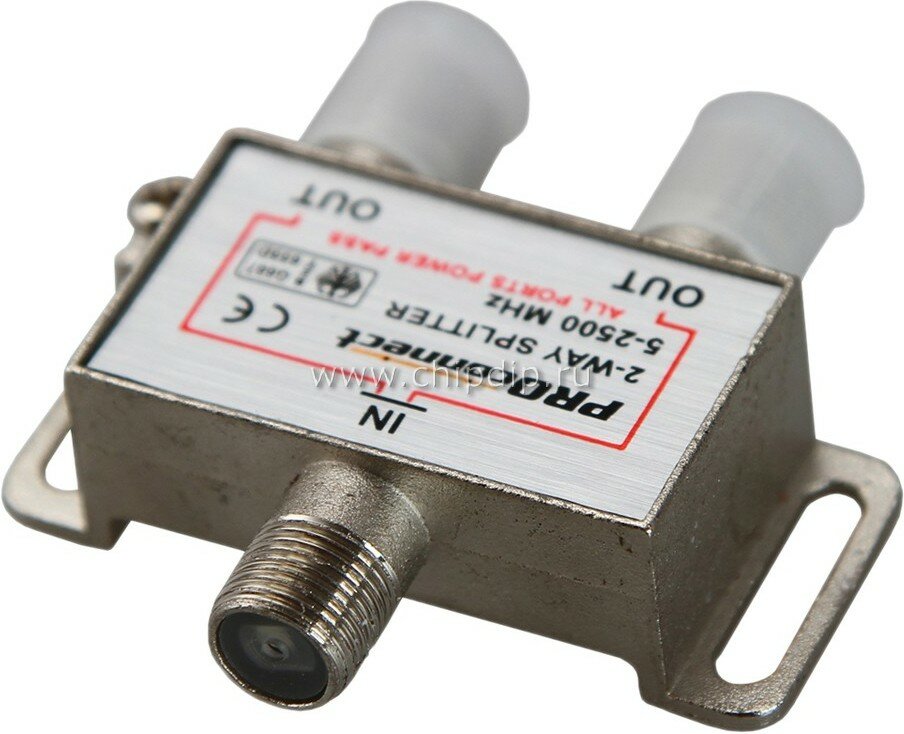 05-6201, Разветвитель (сплиттер) антенный на 2ТВ, 5-2500МГц, спутник