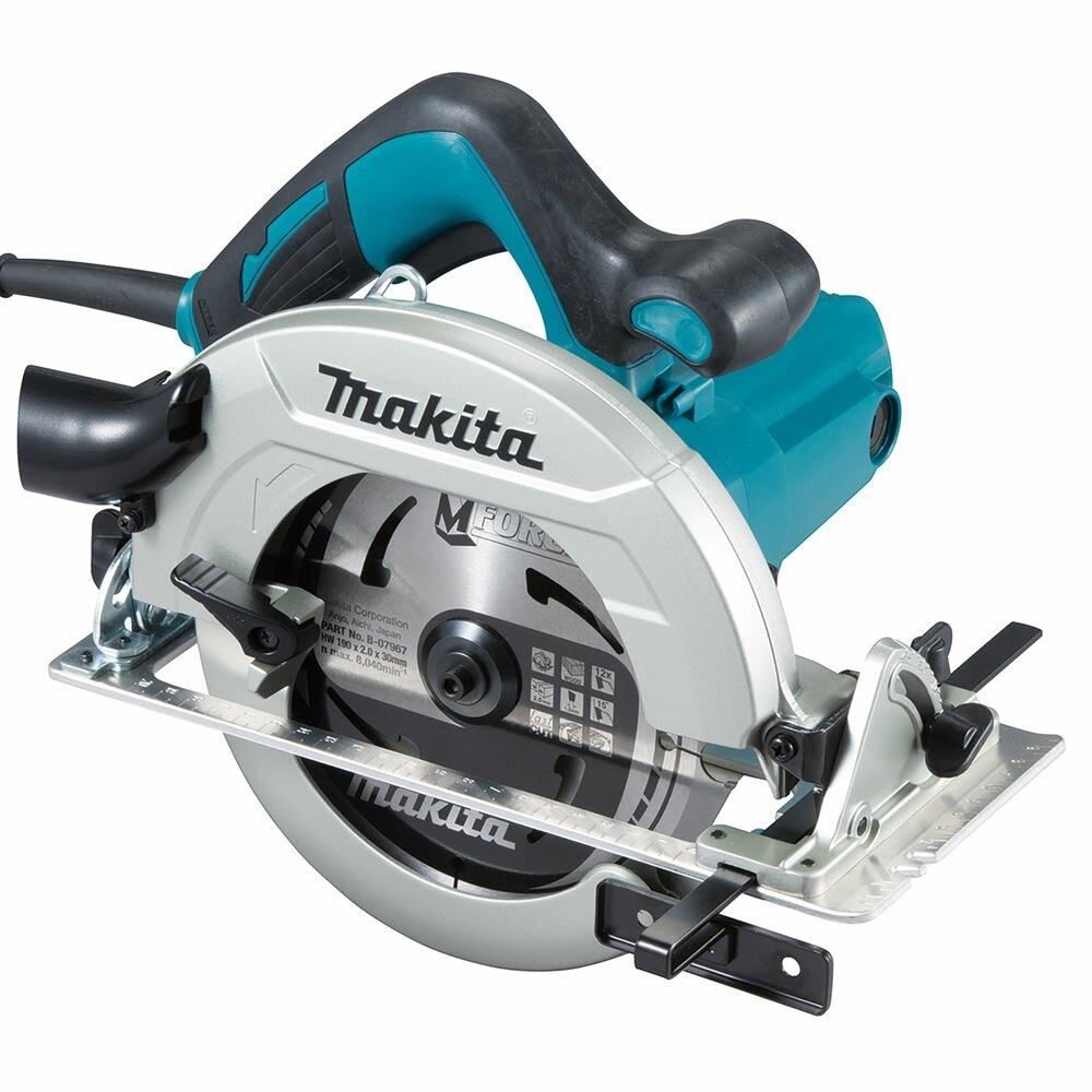 Дисковая пила Makita HS7611K серебристый/зеленый