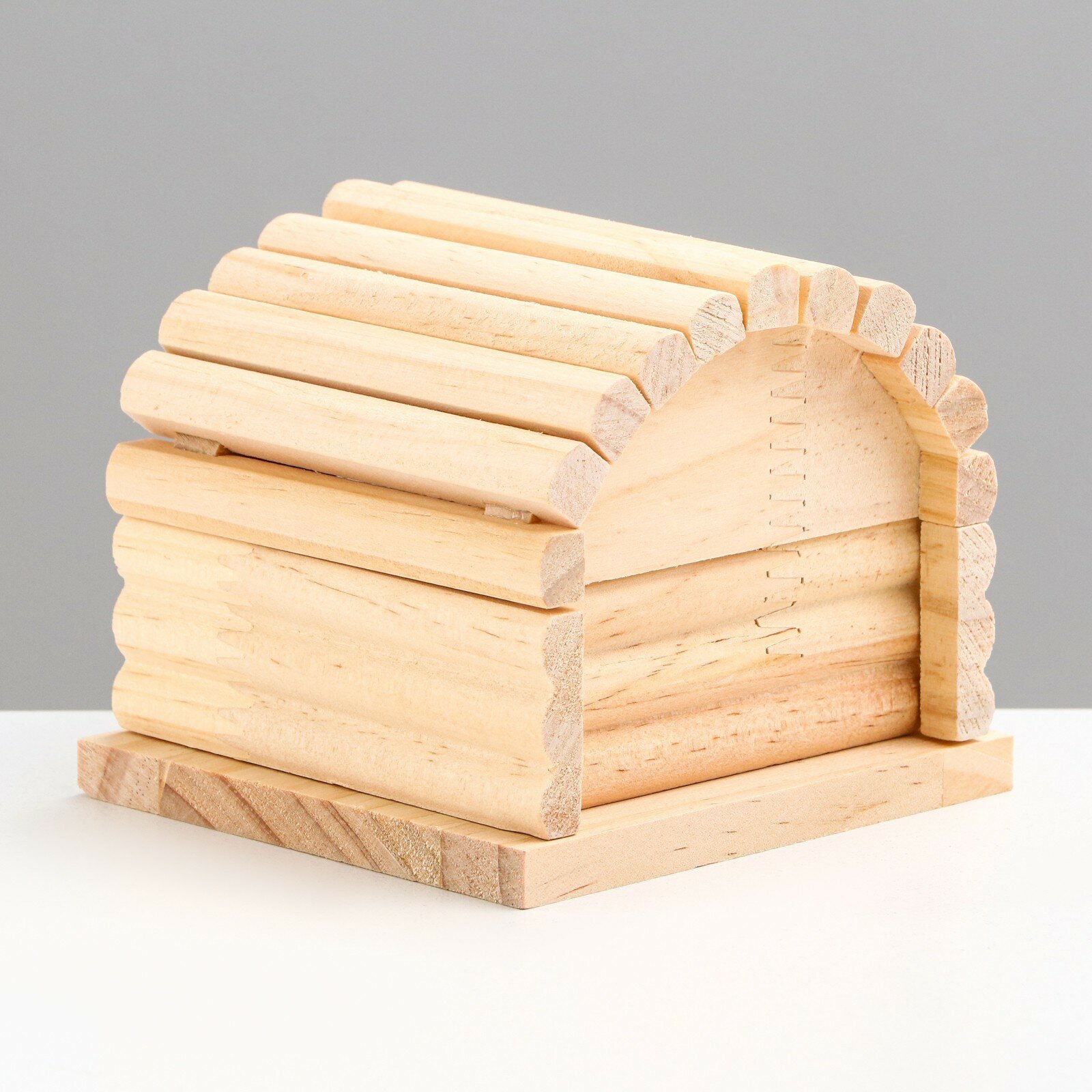 Домик для грызунов деревянный, 11 х 10 х 9 см - фотография № 3