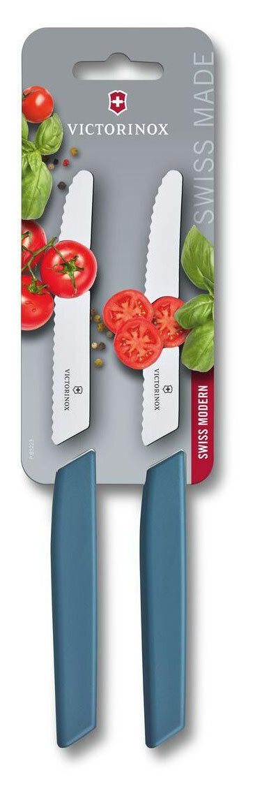 VICTORINOX Набор ножей кухон. Victorinox Swiss Modern (6.9006.11W2B) компл.:2шт синий блистер