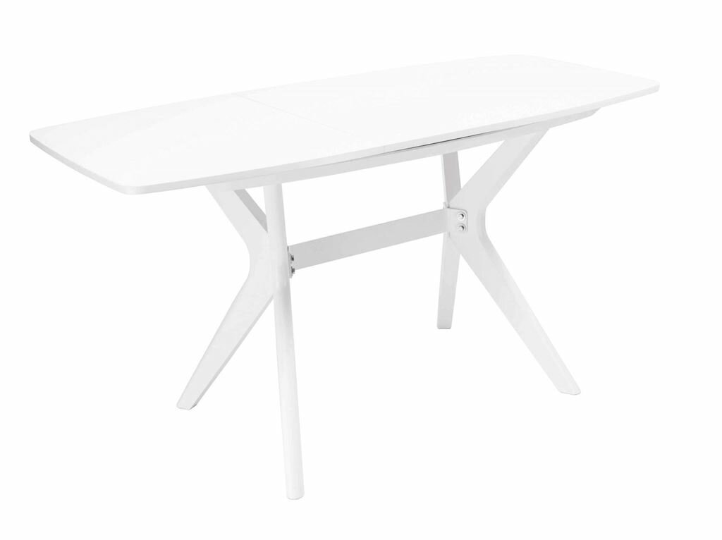 Столы RedBlack Стол обеденный Турин 110(145)х70х77, цвет белая эмаль - фотография № 3
