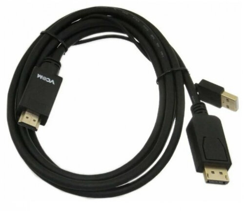 Кабель-переходник VCOM 8M HDMI(M) USB/DP(M) 4K*60Hz 1.8M - фото №1