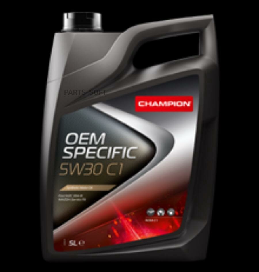 CHAMPION OIL 8208614 Масло мот. CHAMPION OEM SPECIFIC 5W30 C1 5л