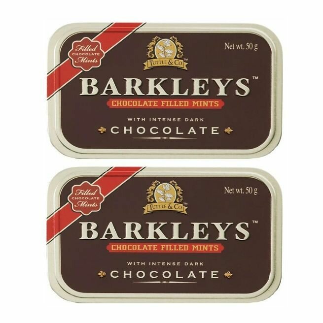 Леденцы Barkleys Chocolate Mint шоколад мята 50 гр. (2 шт.)