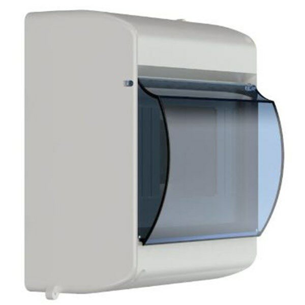 Бокс КМПн 2/6 на 6 модулей накладной пластиковый с прозрачной дверкой ИЭК MKP42-N-06-30-09 - фотография № 7