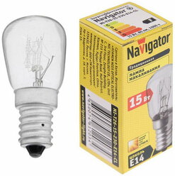 Лампа накаливания 61 203 NI-T26-15-230-E14-CL, 15 Вт, Е14