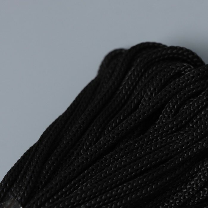 Шнур бытовой «Помощница», d=5 мм, 20 м, цвет чёрный - фотография № 2