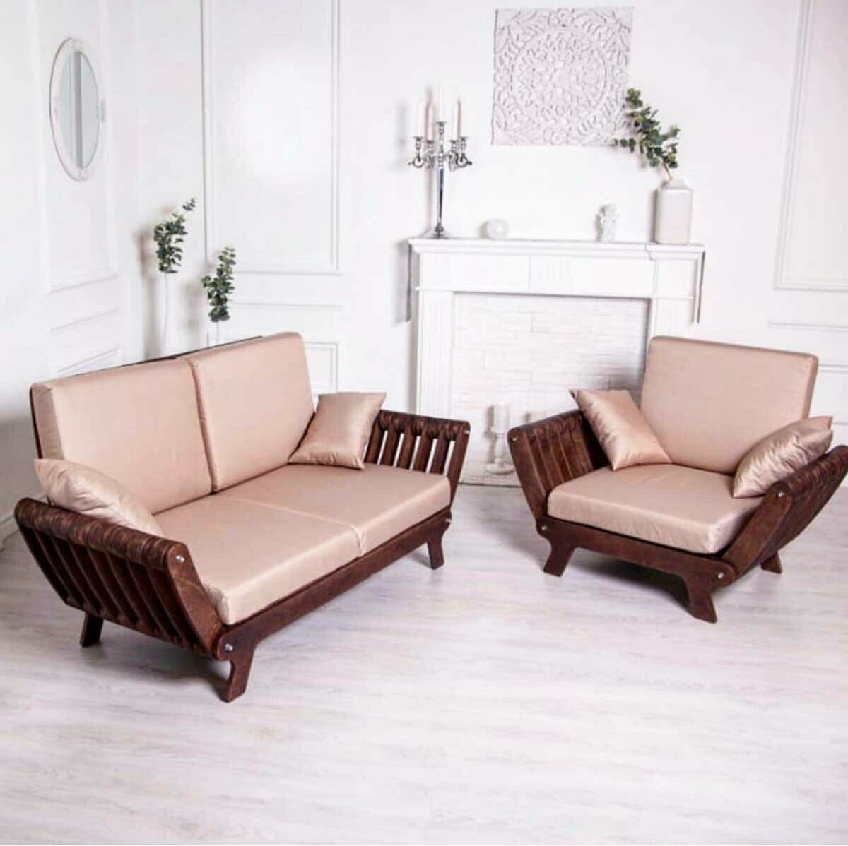Комплект 2 кресла и диван Лотос