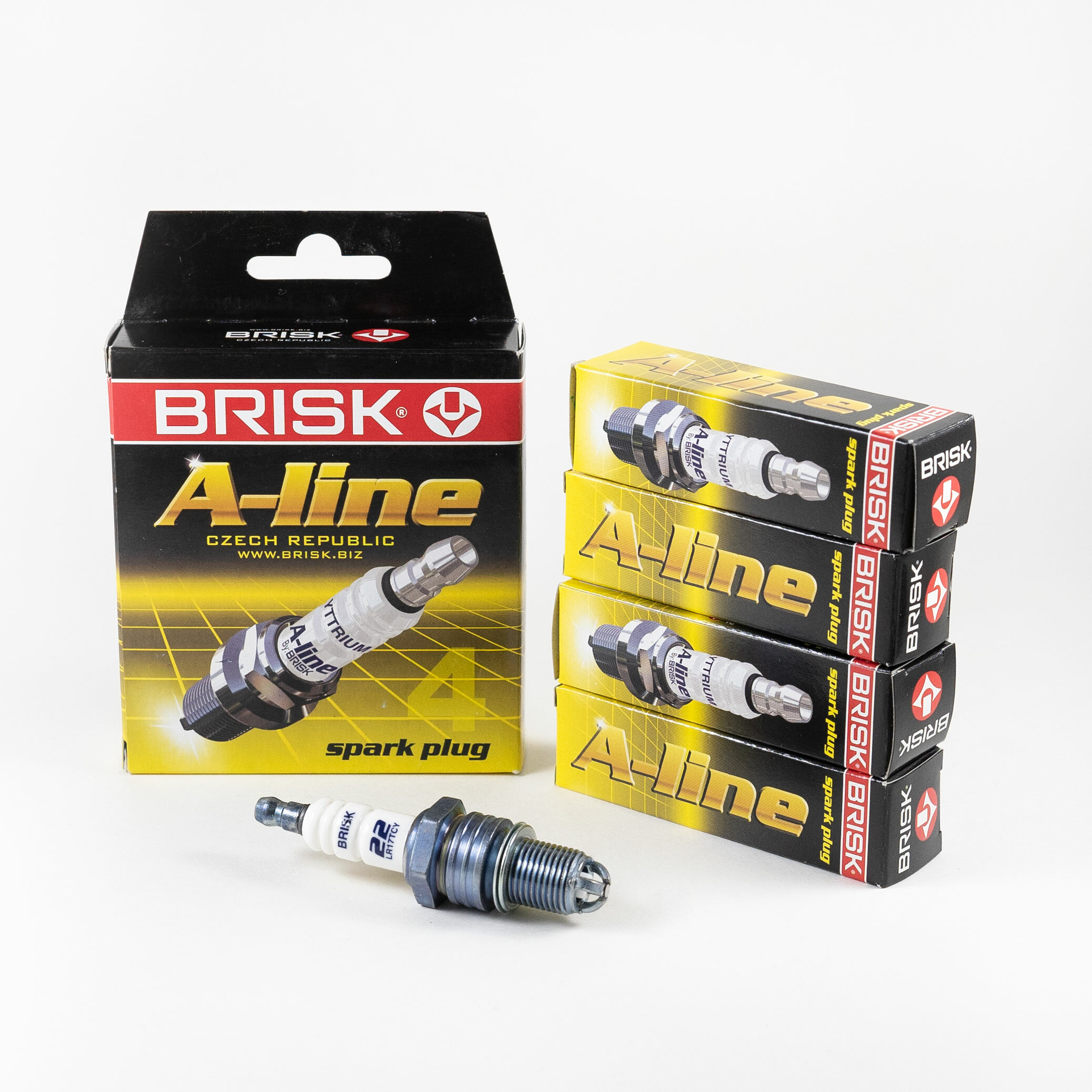 фото Свеча зажигания ГАЗ, УАЗ дв. 406, медь, 3-конт. к-т 4 шт. (Brisk)