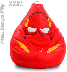 Кресло-мешок Флэш, 135х95см Размер XXXL, из Deswpo Milky форма Груша. The Flash самый быстрый из героев комиксов