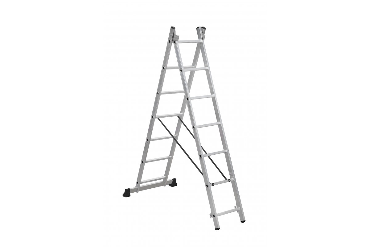 Алюминиевая двухсекционная лестница Scala 2х7 Sc 2007