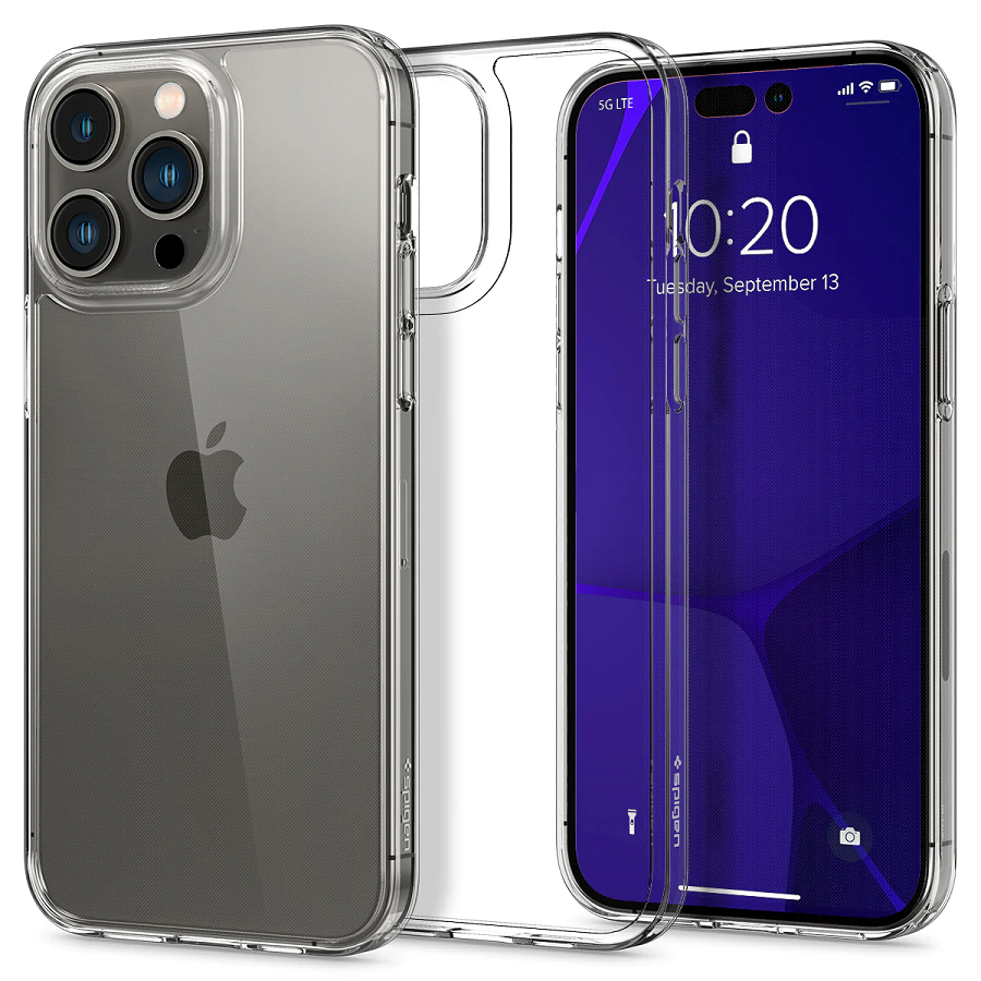 Силиконовый чехол Spigen Air Skin Hybrid для Apple iPhone 14 Pro Max ACS04808