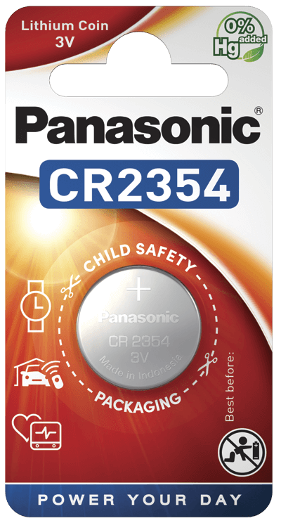 Батарейки Panasonic CR-2354EL/1B дисковые литиевые Lithium Power в блистере 1шт