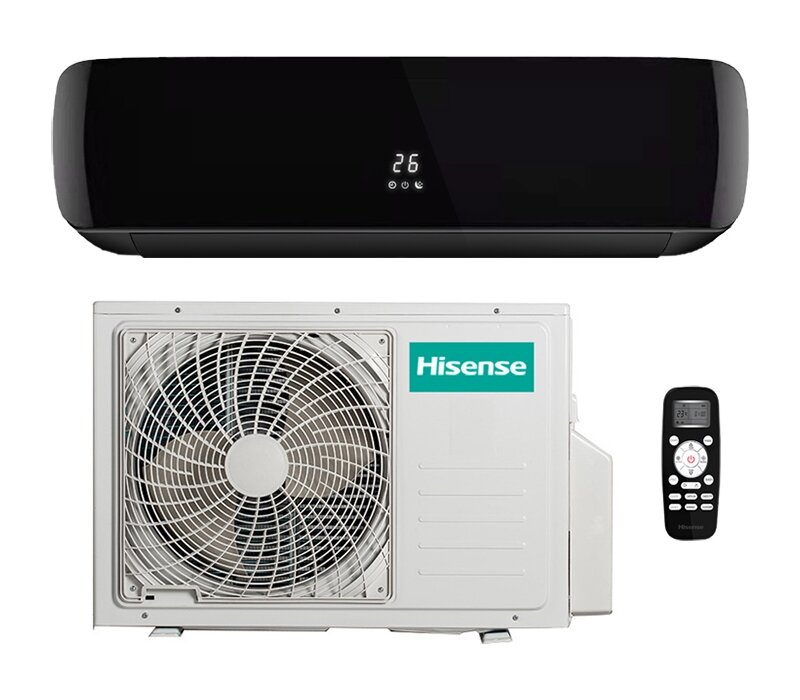 Инверторная сплит-система (Кондиционер) на 36 кв. Hisense BLACK CRYSTAL DC Inverter AS-13UW4RYDTG03BG/AS-13UW4RYDTG03BW