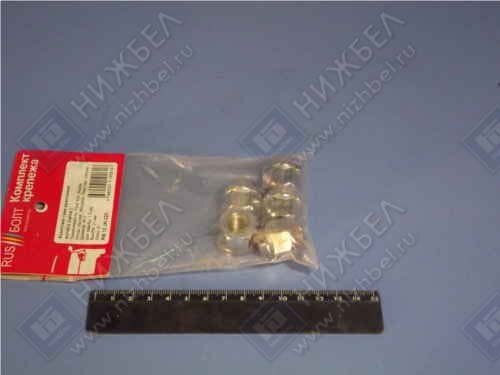 фото БелЗАН Гайка кол М12х1,5х21 (кл.21,хром,откр) (к-т 5шт)