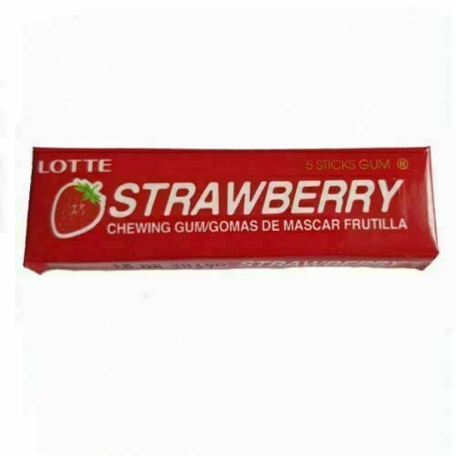 Жевательная резинка Lotte Strawberry, 13,5 г